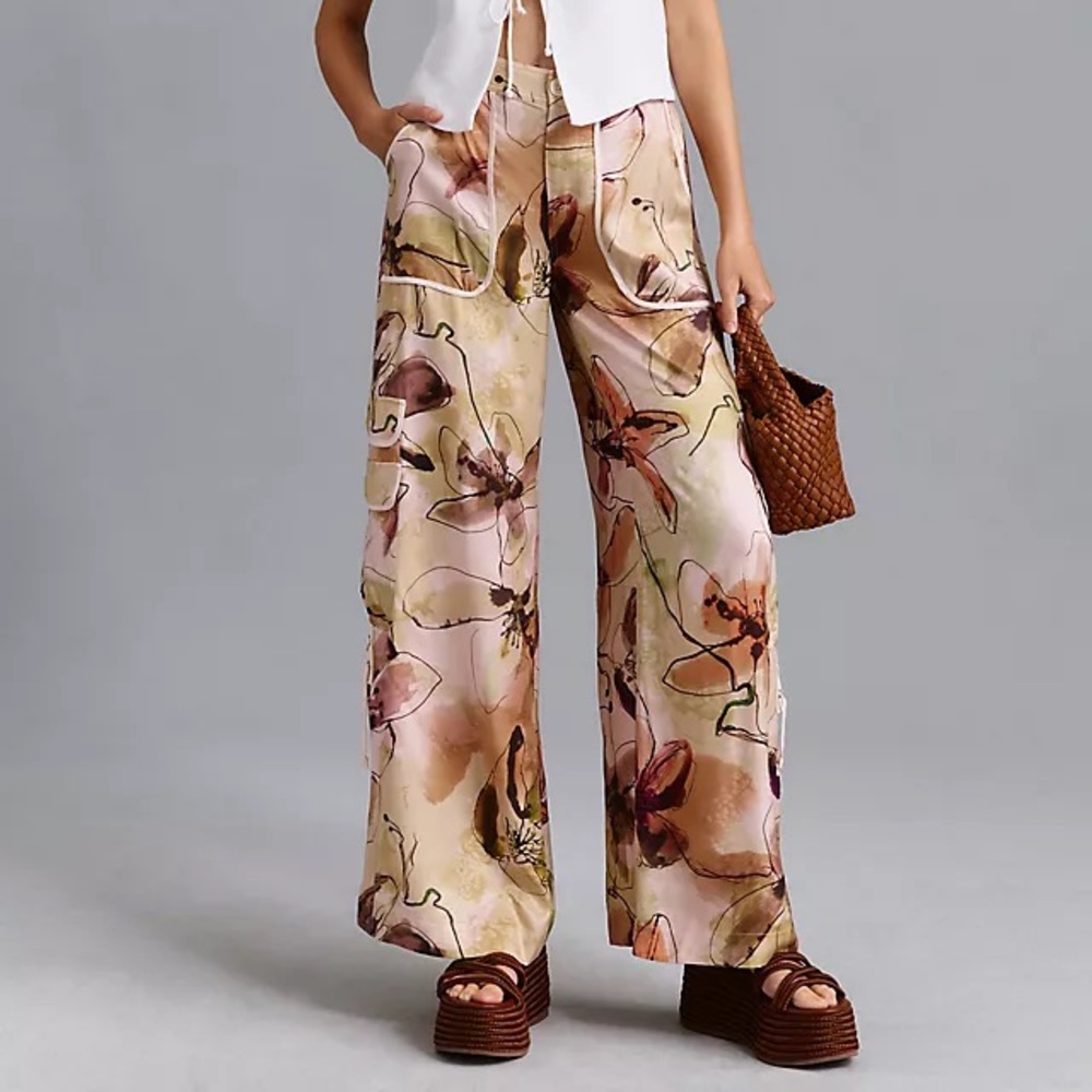 By Anthropologie Palazzo Utility Pants